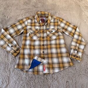 DIXXON Flannel Company Lager Plaid Long Sleeve Button Up Shirt Women XS Western